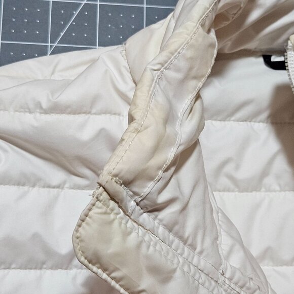 The North Face Canyonlands Hybrid Woman's Ivory Lightweight Quilted Jacket Flaw - Picture 8 of 16